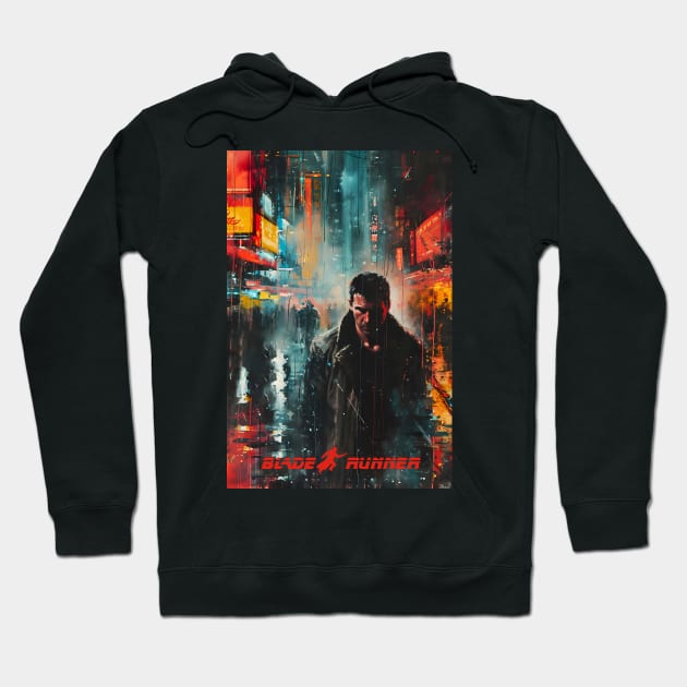 Blade Runner Hoodie by NeonOverdrive